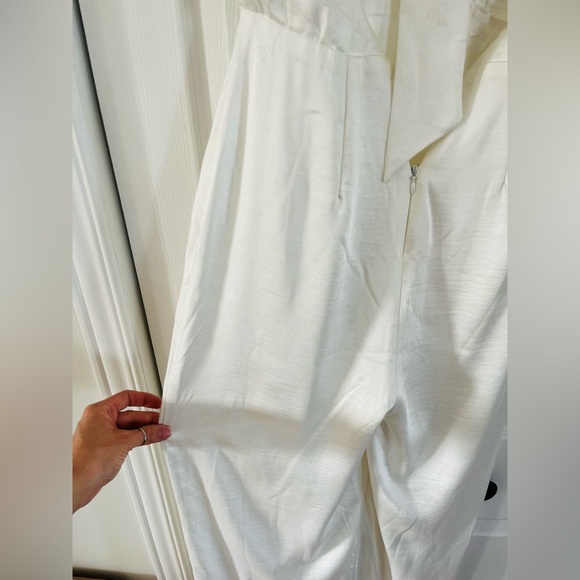 White Halter pantsuit - Picture 2 of 6